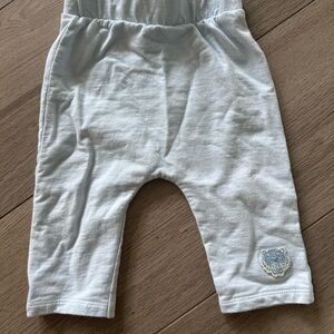 Kenzo Blue Pants with Elastic Waistband